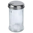 thumbnail image 5 of 4 Pk Glass Sugar Shaker Dispenser 12oz Parmesan Cheese Clear Jar Pour Steel Lid, 5 of 5