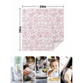 thumbnail image 5 of Cloth Napkins Set of 6 - 20x20 Inches, Pink Flower Washable Reusable Table Napkins, Vintage Farmhouse Boho Leaf Spring Solid Soft & Absortbent Dining Napkin for Party Wedding Hotel Restaurant, 5 of 8