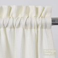 thumbnail image 2 of Shininglove Short Kitchen Curtains Light Filtering Window Covering for Kitchen, 30" x 24", Ivory, Set of 2, 2 of 6