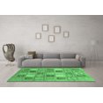 thumbnail image 3 of Ahgly Company Indoor Square Abstract Emerald Green Modern Area Rugs, 3' Square, 3 of 4