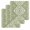 Green, variant on Sage Green Geometric Kitchen Dish Towels for Drying Dishes Set of 3, Watercolor Tie-dye Tribal Painting Art Waffle Weave Microfiber Hand Tea Bathroom Towels Quick Dry & Absorbent Towel 12x12