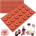 thumbnail image 4 of Mini molde para donuts de silicona, bandeja para hornear donuts de 18 cavidades, moldes para muffins, molde para pasteles, molde para galletas, 4 of 5