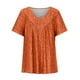 thumbnail image 5 of Blusas Bouanq de talla grande para mujer, de verano, con estampado floral, de manga corta y volantes, estilo túnica informal con cuello en V y blusas asimétricas., 5 of 8