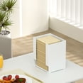 thumbnail image 4 of Box of Masks Household Automatic Filling Right-Angle Storage Box Multi-Functional Mask Facial Mask and Instant Pull-Out Storage Box Stackable ,Makeup Storage Box, 4 of 8