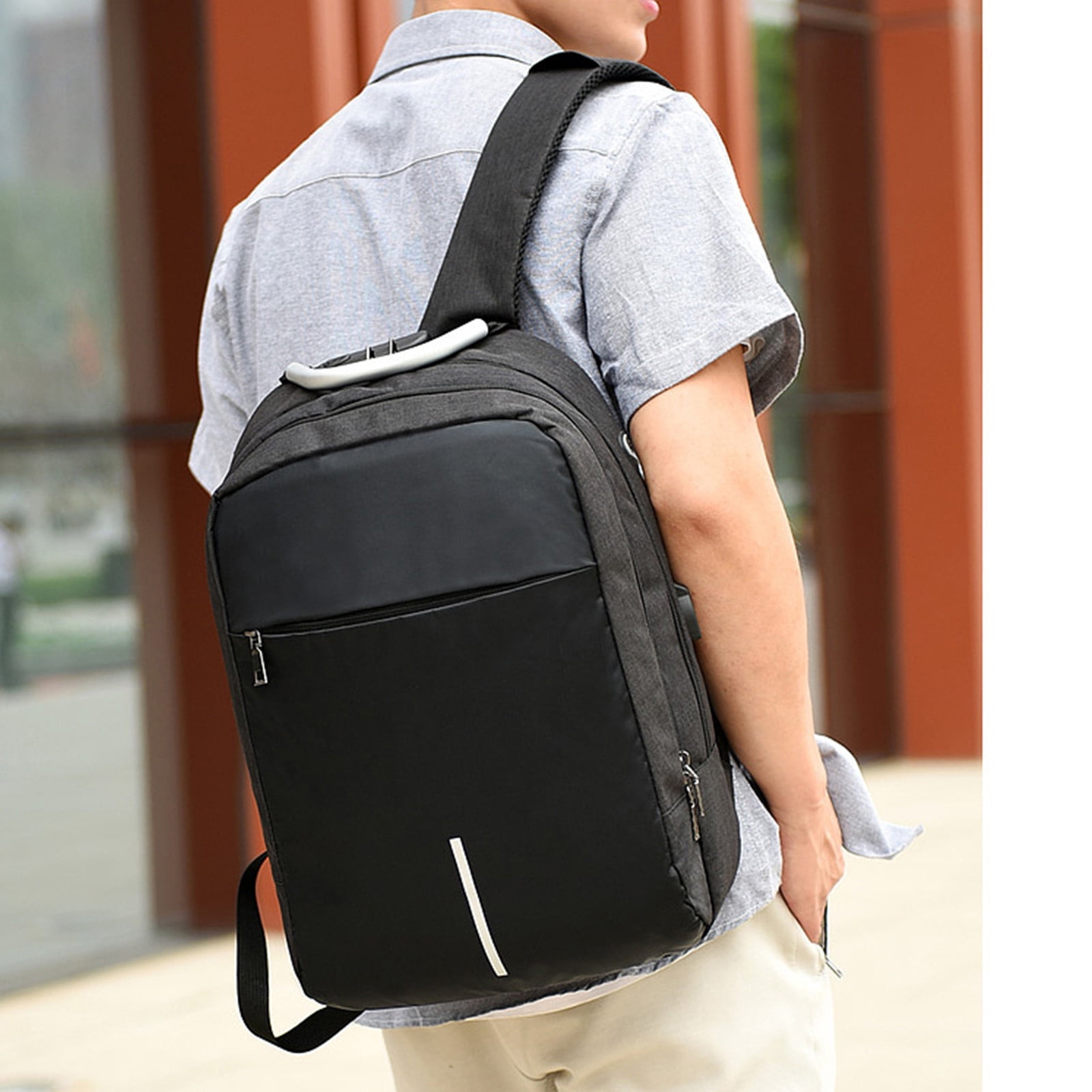 aspensport laptop backpack tsa friendly water repellent bookbag fit 15.6 ASPEN: Oxford Capacity Waterproof 15.6" Laptop Backpack, Black