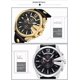 thumbnail image 4 of Reloj Curren Technos Brown 8176, marrón plateado, resistente al agua, 4 of 8