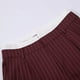 thumbnail image 5 of WILLBEST Pantalones Casuales de Verano para Mujer, con Rayas, Cintura Alta, Patchwork, Bolsillos Colgantes, Pierna Recta, Pantalones de Traje Casuales para Mujer Moderna Grande, 5 of 7