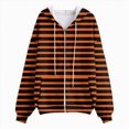 thumbnail image 5 of Towmus Zip Up Hoodies for Women Casual Hooded Striped Sweatshirt Womens Trendy Oversize with Pockets for Fall Winter, 5 of 6