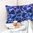 thumbnail image 4 of Kdxio Cotton Pillow Cases 20"x30" Pillowcases,Soft and Breathable Bedroom Pillow Cases-Blue Lightning1-No Pillow Core, 4 of 5
