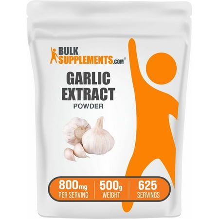 BulkSupplements Garlic Extract Powder - 800mg per Serving - 500 Grams (1.1 lbs) - 625 Servings