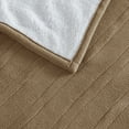 thumbnail image 4 of Serta Polyester Fleece to Sherpa Heated Blanket with Brown Finish ST54-0133, 4 of 11