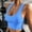 *Blue, variant on Women's Breathable Hiking Tank Top ,U Neck Athletic Tank for Outdoor Activities White,Womens Plus XS
