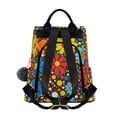 thumbnail image 2 of FORMRS Women's Travel Backpack Purse Anti-Theft Hidden Pockets Casual Shoulder Bag, Cartoon Flowers, 2 of 7