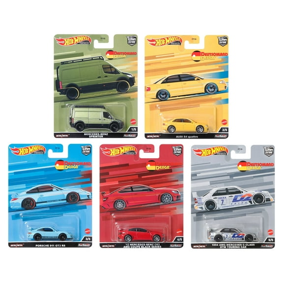 Hot Wheels Premium Car Culture 2022 - Deutschland Design - 957K Set of 5