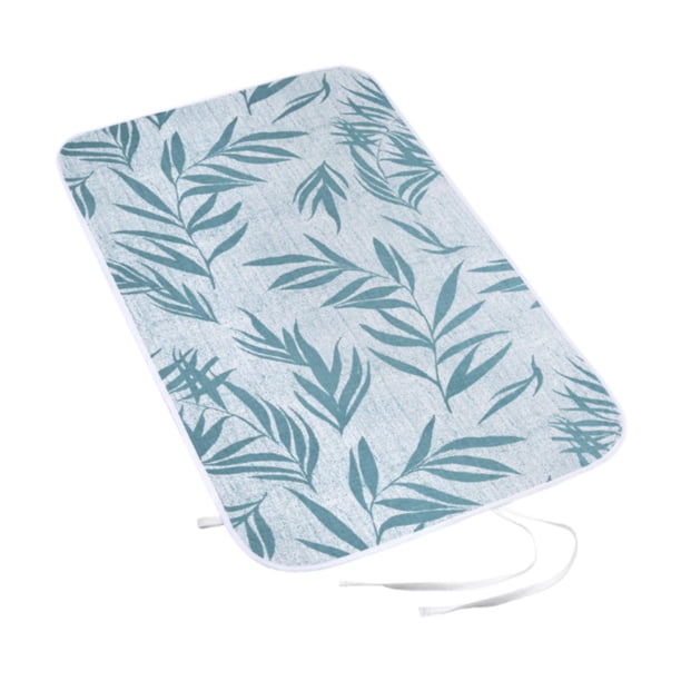 Almohadilla de planchado portátil, resistente y ligera, con prensado a vapor sobre la mesa. Hojas de bambú