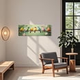 thumbnail image 4 of ZHONGYUTONG Bird Canvas Wall Art Colorful Birds on Branch Pictures for Wall Sparrow Artwork Print for Living Room Bedroom Decor Framed (12.00" x 36.00"), 4 of 5