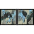 thumbnail image 1 of Great Art Now Ocean Blue Abstract by Jennifer Goldberger, 2 Piece Framed Art Set Each 13.25"W x 13.25"H, 1 of 3
