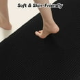 thumbnail image 4 of VUNATE Waffle Bathroom Rugs Ultra-Soft Non-Slip Bath Mat Super Absorbent Quick Dry Bath Rugs for Bathroom Floor Machine Washable Bathroom Mats with Tassels Boho Bathroom Decor 24"x36" Black, 4 of 6