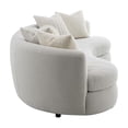 thumbnail image 5 of ACME Iniko Fabric Upholstered Curved Sofa with 6 Pillows in Beige, 5 of 6