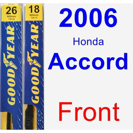 2006 Honda Accord Wiper Blade Set/Kit (Front) (2 Blades) -