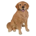 thumbnail image 4 of 21" Sitting Golden Retriever Dog Outdoor Garden Statue, 4 of 6