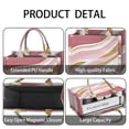 thumbnail image 4 of Large Capacity Tote Bag,Pink Gold Marble Pattern Handbag Fashion Luxury Tote Bag,15.7"x13"x 5.1" Inches,Laptop Compatible, 4 of 6