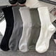 thumbnail image 2 of Calcetines de hombre, calcetines de mujer, calcetines hasta media pantorrilla, color liso, medias de otoño e invierno, medias deportivas de estilo coreano, medias de cintura, 2 of 6