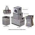 thumbnail image 2 of Bacati Elephants Unisex Fabric Storage Toy Chest to Keep Your Childs Room Organized, Grey, 2 of 3