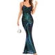 thumbnail image 4 of Vestidos Puntoco para mujer, vestido de verano a la moda con lentejuelas, vestido brillante con purpurina para fiesta y discoteca, falda larga envolvente, vestido formal de noche, 4 of 9