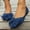 Blue, variant on Kayannuo Women's Flats Dressy Pointed Toe Comfortable Bowknot Ballet Flats Shoes