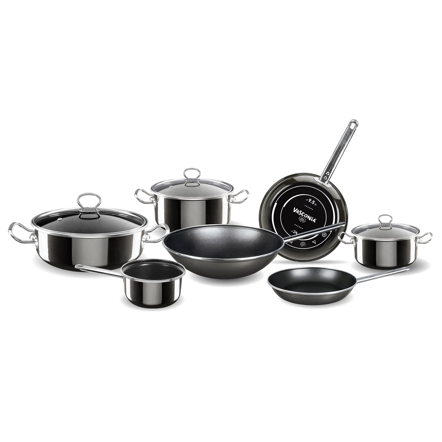 VASCONIA Elegance 10-Piece Cookware Set (Gray), 4043587