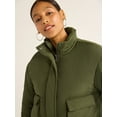 thumbnail image 2 of Scoop Women's Cargo Puffer Jacket, Midweight, Sizes XS-XXL, 2 of 5