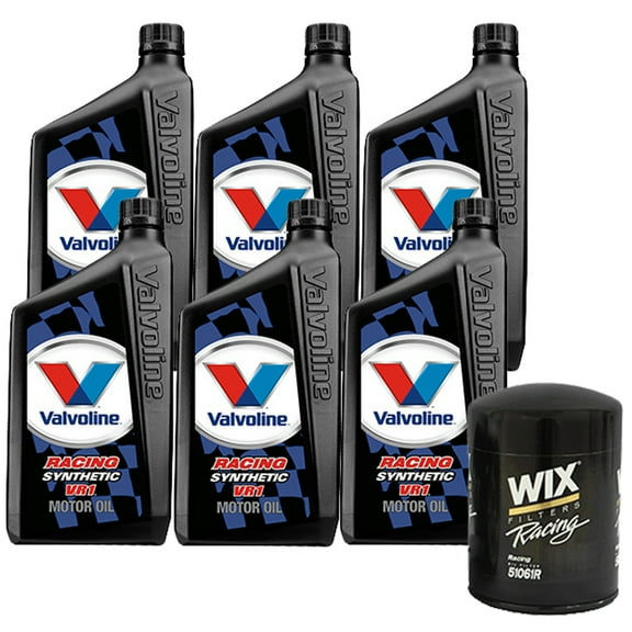 Valvoline 679082 VR1 Syn 20W50/WIX 51061R SB-Chevy Oil Change Kit