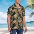 thumbnail image 2 of Lsque Camouflage Rabbit pattern Hawaiian Shirt for Men, Unisex Summer Beach Casual Short Sleeve Button Down Shirts-X-Large, 2 of 9