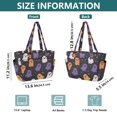 thumbnail image 4 of FORMRS Tote Bag for Women Quilted Large Capacity Travel Work Carry On Shoulder Handbag, Orange Halloween Ghosts, 4 of 7