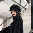 thumbnail image 3 of Boina de lana Tianjidai para mujer, gorra con visera negra para otoño e invierno, estilo retro de pintor de moda, sombrero octogonal británico de estilo coreano, 3 of 6