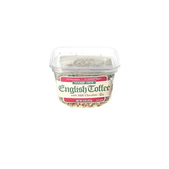 TJs English Toffee with Milk Chocolate, 8 Ounce