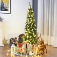 thumbnail image 4 of Costway 6.5ft Pre-Lit Hinged Pencil Christmas Tree 250 White Lights, 4 of 9