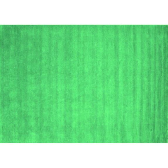 Ahgly Company Indoor Rectangle Abstract Green Contemporary Area Rugs, 8' x 12'