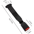 thumbnail image 4 of 2 Pack 14-inch Seat Belt Extender for Cars Universal Seat Belt Car Buckle Extension Buckle Up (7/8" Tongue Width), 4 of 4