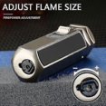 thumbnail image 3 of Cigar Lighter Adjustable Quadruple Jet Flame Lighter Refillable Lighter Pen Jet_b-yky, 3 of 4