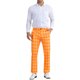 thumbnail image 2 of Pantalón de traje formal de ajuste regular para hombre INSPIRE CHIC con cuadros 28 Naranja, 2 of 5