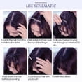 thumbnail image 4 of Extensions de Cheveux & Accessoires Économies! Bradem Coussin de Cheveux Réel Mode Perruque Frange Couverture Chauve Résistant à la Chaleur Anti-Cheveux Réels, 1 Coussin de Cheveux, 4 of 7