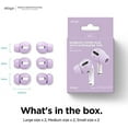thumbnail image 7 of Elago Earbuds Cover Plus with Integrated Tips Designed for Apple AirPods Pro [6 Pairs: 2 Large + 2 Medium + 2 Small] (Lavender), 7 of 7