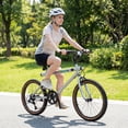thumbnail image 3 of Costway 20 Inch LED-lit Cycling Bike with 2 Speakers, Ambient Lights, Wireless Connection Silver, 3 of 10