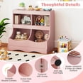 thumbnail image 4 of DRAZUNO Toy Storage Organizer for Toys & Books 4-Cubby Kids Bookcase for Children's Room, 4 of 8