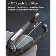 FootFitter Cast Iron Ball & Ring Shoe Stretcher, Spot Stretching Device, Target Stretching for Bunion, Corn & Hammertoes - Grey