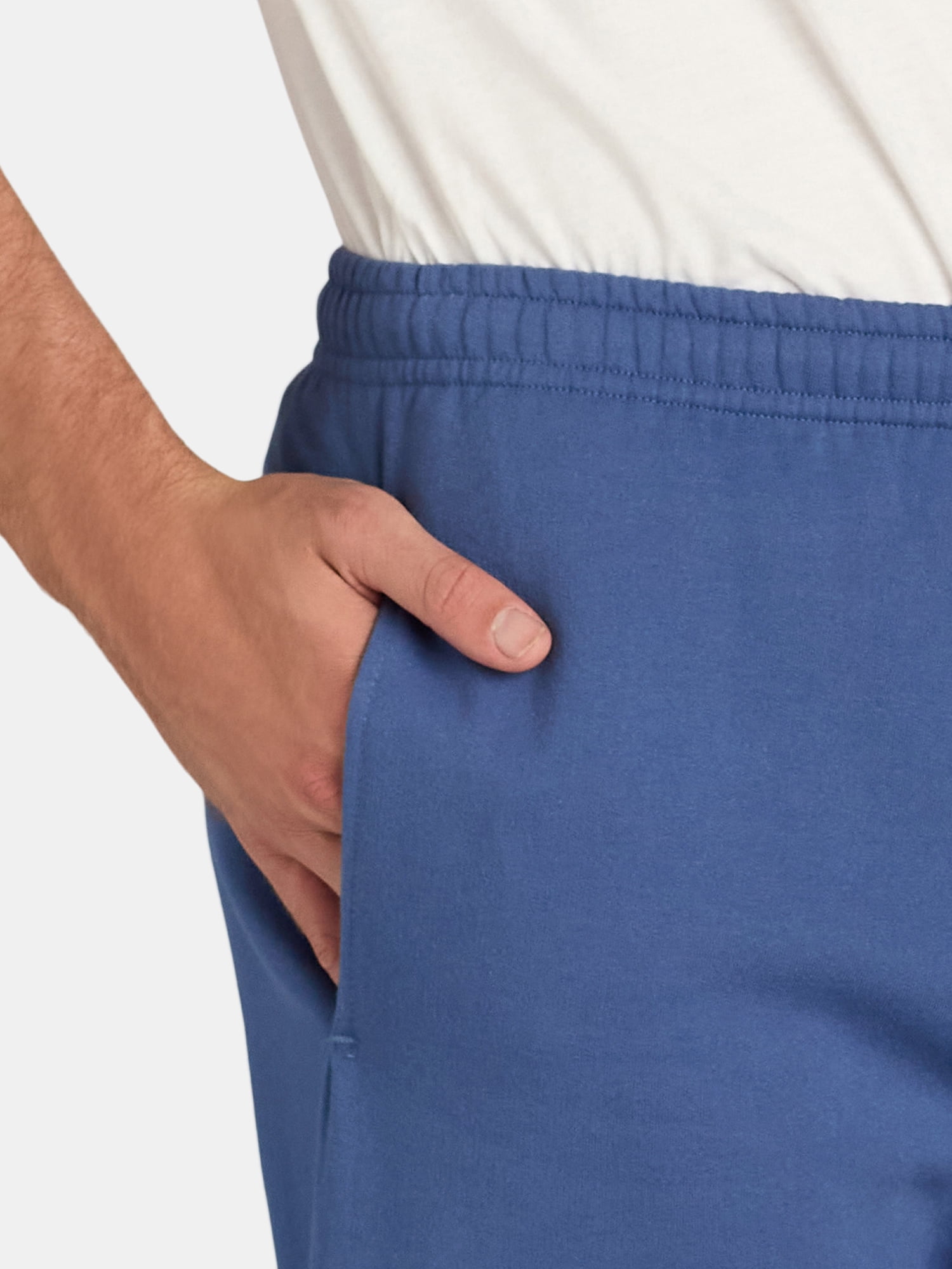 Athletic Works Men's & Big Men's Fleece Elastic Bottom Sweatpants, Sizes S-4XL