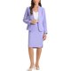 thumbnail image 2 of Conjuntos de falda INSPIRE CHIC para mujer, traje sin cuello, blazer y faldas lápiz, 2 piezas, atuendos elegantes, XS, púrpura claro, 2 of 6