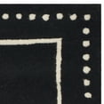 thumbnail image 5 of SAFAVIEH Bella Danita Plain Dotted Bordered Wool Area Rug, Black/Ivory, 2'3" x 5', 5 of 7